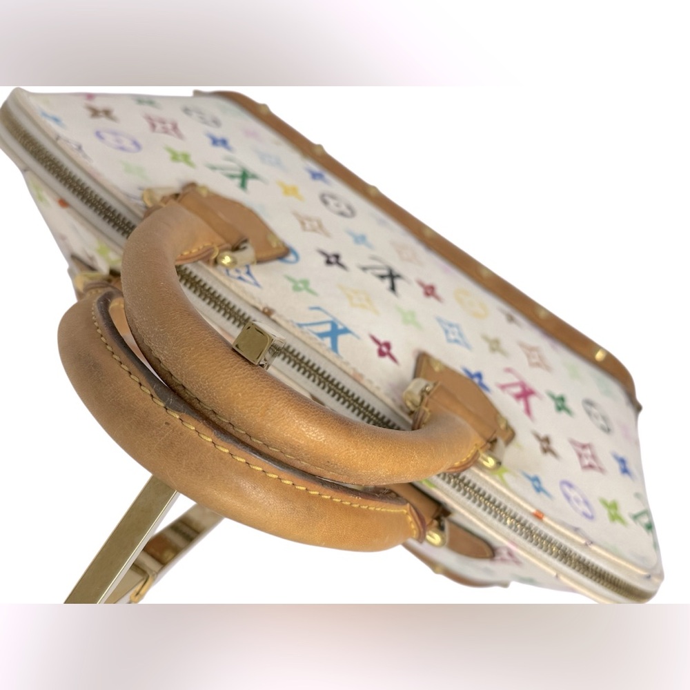 ✨🛍️ Louis Vuitton x Tashaki Murakami White Multicolor Alma Handbag - Picture 4 of 5